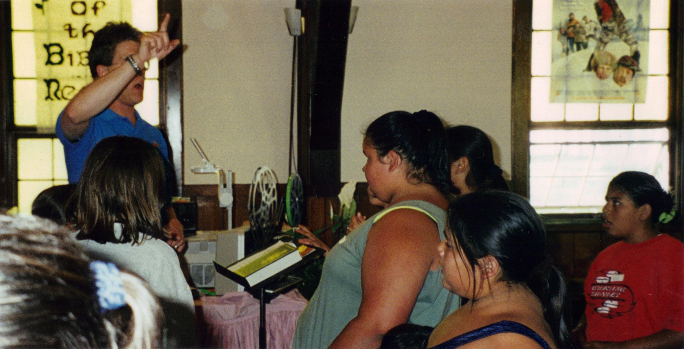 In the sanctuary